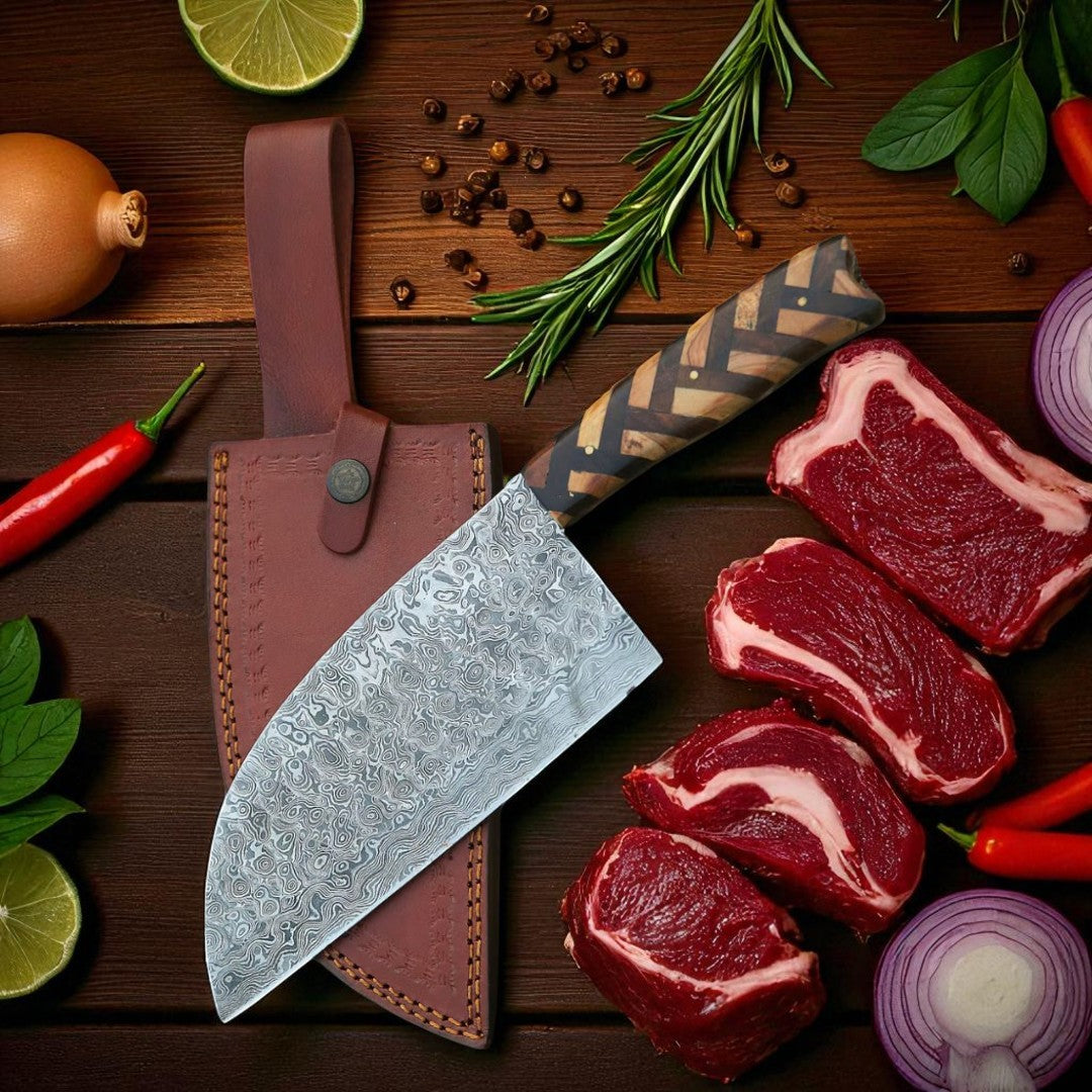 Damascus Cleaver Knives