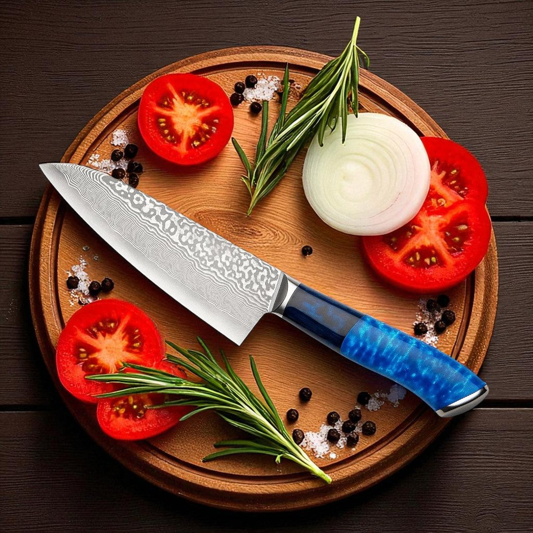 Damascus steel chef Knife